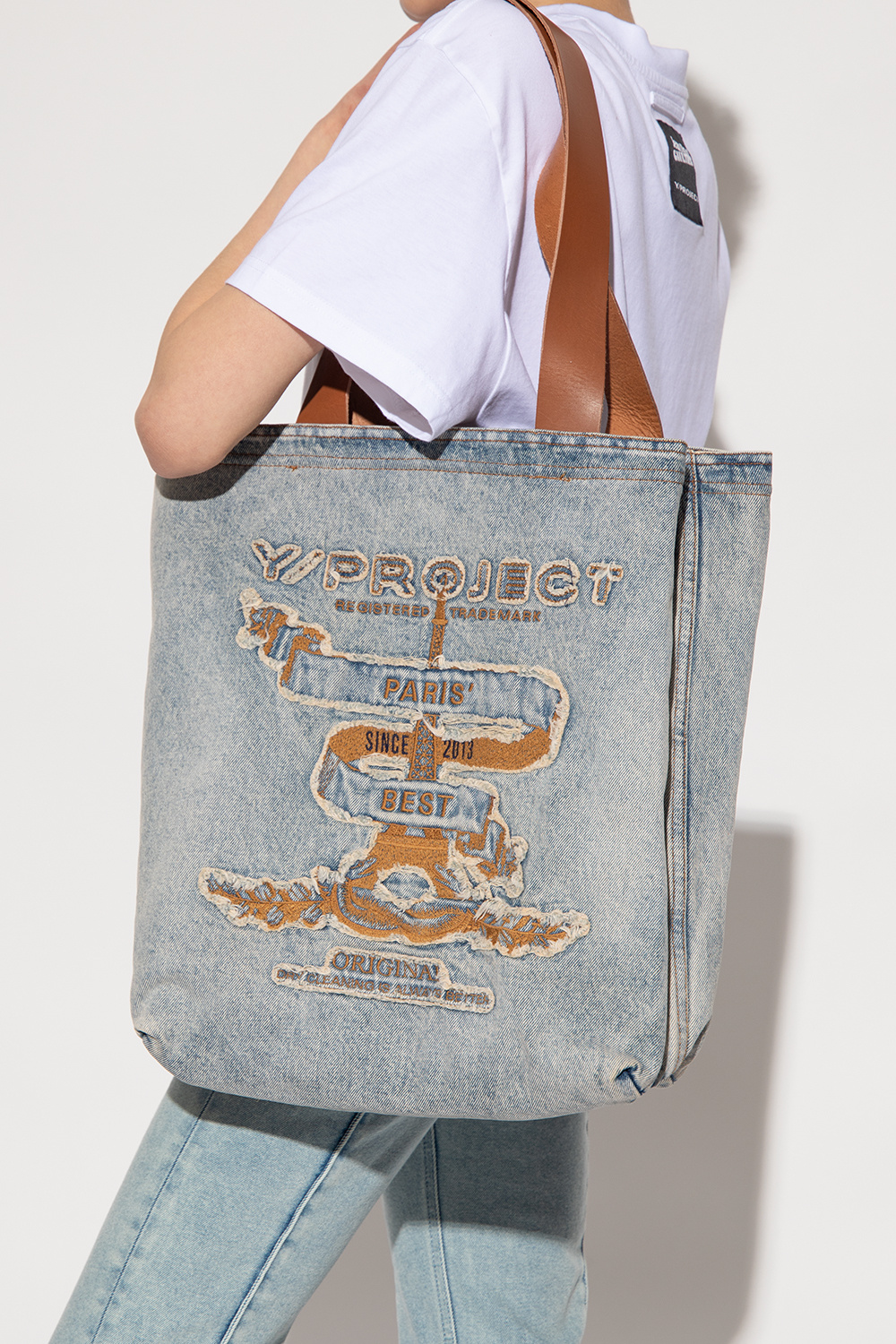 Blue Denim shopper bag MM6 Y Project - InteragencyboardShops